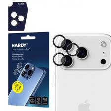 Folii iPhone 17 Pro Max, Folie sticla camera foto 3mk Hardy Pro compatibila cu iPhone 17 Pro / 17 Pro Max, Negru, lerato.ro