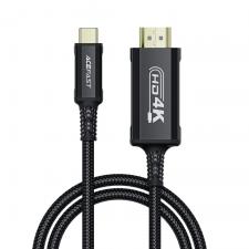 Cabluri video, Cablu video Acefast C1, USB-C la HDMI tata, 4K, 60Hz, HDR, 1.8m, Negru, lerato.ro