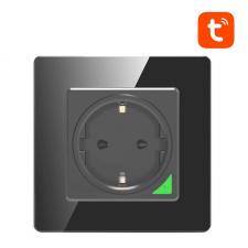 Prize smart WiFi, Priza de perete Smart Avatto N-WOT10-EU-B, 3500W, 16A, WiFi, Tuya, Negru, lerato.ro
