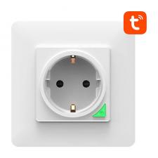 Prize smart WiFi, Priza de perete Smart Avatto N-WOT10-EU-W, 3500W, 16A, WiFi, Tuya, Alb, lerato.ro
