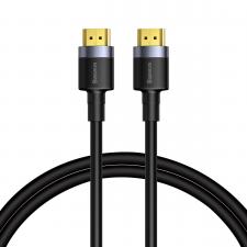 Cabluri video, Cablu video Baseus Cafule HDMI tata - HDMI tata, 4K, 60Hz, 18Gbps, 2m, Negru/Gri, lerato.ro