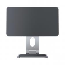 Stand birou tableta, Suport universal tableta Baseus MagStable Magnetic, Compatibil cu dispozitive de maxim 12.9 inch, Ajustabil, Pliabil, Gri, lerato.ro