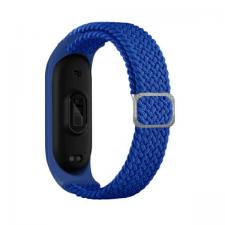 Accesorii Xiaomi Band, Curea textila Beline compatibila cu Xiaomi Mi Band 7/6/5, Albastru, lerato.ro