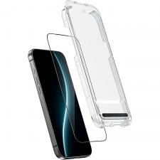 Folii iPhone 17 Pro Max, Folie protectie sticla securizata Benks Glass Warrior HD, Kit montare inclus, compatibila cu iPhone 17 Pro Max, Negru, lerato.ro