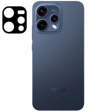 Folii protectie OPPO Reno 15, Set 2 folii sticla securizata camera foto Bizon Glass Lens compatibile cu Oppo Reno 15, Negru, lerato.ro