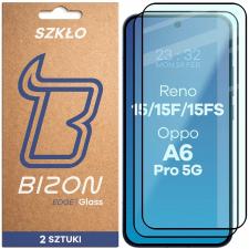Folii protectie OPPO Reno 15, Set 2 folii sticla securizata Bizon Glass Edge Duo compatibile cu Oppo Reno 15 / 15 F / 15 FS / A6 Pro 5G, Negru, lerato.ro