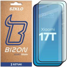 Folii protectie telefoane Xiaomi 17T, Set 2 folii sticla securizata Bizon Glass Edge Duo compatibile cu Xiaomi 17T, Negru, lerato.ro