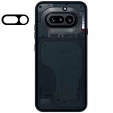 Folii Nothing Phone (4a), Set 2 folii sticla securizata camera foto Bizon Glass Lens compatibile cu Nothing Phone (4a), Negru, lerato.ro