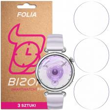 Accesorii Huawei Watch, Set 3 folii de protectie Bizon HydroFlex compatibile cu Huawei Watch GT6 41 mm, Transparent, lerato.ro
