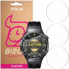 Accesorii Huawei Watch, Set 3 folii de protectie Bizon HydroFlex compatibile cu Huawei Watch GT6 Pro 46 mm, Transparent, lerato.ro