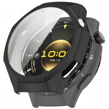 Accesorii Huawei Watch, Carcasa cu protectie ecran BizonMobile Felipe compatibila cu Huawei Watch GT6 Pro 46mm, Negru, lerato.ro