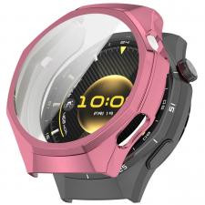 Accesorii Huawei Watch, Carcasa cu protectie ecran BizonMobile Felipe compatibila cu Huawei Watch GT6 Pro 46mm, Roz, lerato.ro
