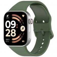 Accesorii Xiaomi Band, Curea din silicon BizonMobile compatibila cu Xiaomi Redmi Watch 6 / 5 / 4 / Smart Band 10 Pro / 9 Pro / 8 Pro, Verde, lerato.ro