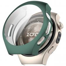 Accesorii Huawei Watch, Carcasa cu protectie ecran BizonMobile Felipe compatibila cu Huawei Watch 5 42mm, Verde, lerato.ro