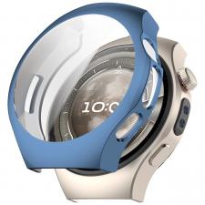 Accesorii Huawei Watch, Carcasa cu protectie ecran BizonMobile Felipe compatibila cu Huawei Watch 5 46mm, Dark Blue, lerato.ro
