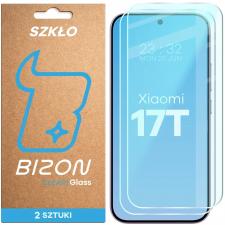 Folii protectie telefoane Xiaomi 17T, Set 2 folii sticla securizata Bizon Glass Clear Duo compatibile cu Xiaomi 17T, Transparent, lerato.ro