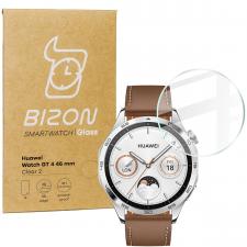 Accesorii Huawei Watch, Folie sticla securizata Bizon Glass Watch Clear compatibila cu Huawei Watch GT 4 46mm, Transparent, lerato.ro
