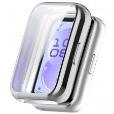 Accesorii Huawei Band, Carcasa cu protectie ecran BizonMobile Felipe compatibila cu Huawei Band 11, Sillver, lerato.ro