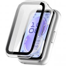 Accesorii Huawei Band, Carcasa cu protectie ecran BizonMobile Adamo compatibila cu Huawei Band 11, Transparent, lerato.ro