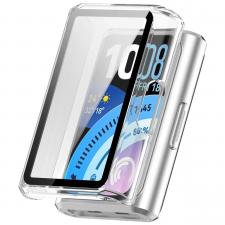 Accesorii Huawei Band, Carcasa cu protectie ecran BizonMobile Adamo compatibila cu Huawei Band 11 Pro, Transparent, lerato.ro