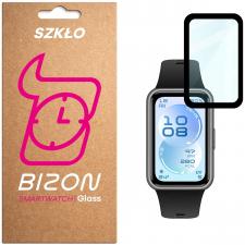 Accesorii Huawei Band, Folie sticla hibrid Bizon Glass Watch Edge Hybrid compatibila cu Huawei Band 11, Negru, lerato.ro
