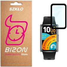 Accesorii Huawei Band, Folie sticla hibrid Bizon Glass Watch Edge Hybrid compatibila cu Huawei Band 11 Pro, Negru, lerato.ro