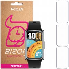 Accesorii Huawei Band, Set 3 folii protectie Bizon HydroFlex compatibile cu Huawei Band 11 Pro, Transparent, lerato.ro