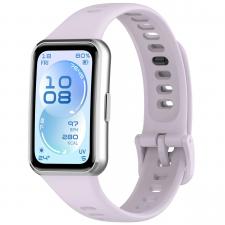 Accesorii Huawei Band, Curea din silicon BizonMobile compatibila cu Huawei Band 11 / 11 Pro, Light Purple, lerato.ro