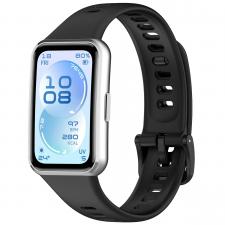 Accesorii Huawei Band, Curea din silicon BizonMobile compatibila cu Huawei Band 11 / 11 Pro, Negru, lerato.ro