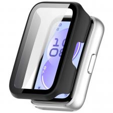 Accesorii Huawei Band, Carcasa cu protectie ecran BizonMobile Adamo compatibila cu Huawei Band 11, Matte Black, lerato.ro