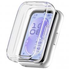 Accesorii Huawei Band, Carcasa cu protectie ecran BizonMobile Felipe compatibila cu Huawei Band 11, Transparent, lerato.ro