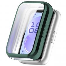 Accesorii Huawei Band, Carcasa cu protectie ecran BizonMobile Felipe compatibila cu Huawei Band 11, Verde, lerato.ro