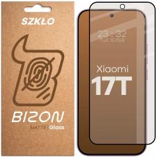 Folii protectie telefoane Xiaomi 17T, Folie sticla securizata Bizon Glass Matte compatibila cu Xiaomi 17T, Negru, lerato.ro