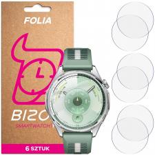 Accesorii Huawei Watch, Set 6 folii de protectie Bizon HydroFlex compatibile cu Huawei Watch GT6 46 mm, Transparent, lerato.ro