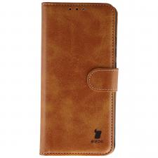 Huse si carcase Oppo Reno 16 F / FS, Husa flip cover Bizon Pocket compatibila cu Oppo Reno 16 F / FS, Maro, lerato.ro