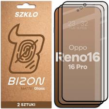 Folii protectie OPPO Reno 16 / 16 Pro, Set 2 folii sticla securizata Bizon Glass Matte Duo compatibile cu Oppo Reno 16 / 16 Pro, Negru, lerato.ro