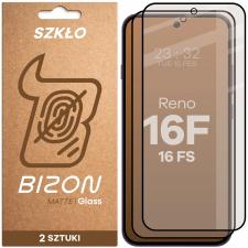 Folii protectie OPPO Reno 16 F / FS, Set 2 folii sticla securizata Bizon Glass Matte Duo compatibile cu Oppo Reno 16 F / 16 FS, Negru, lerato.ro