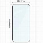 Set protectie 3in1 Bizon Glass Edge Pack, 2 folii sticla ecran + 1 folie sticla camera foto, compatibil cu Oppo Reno 16 Pro, Negru 3 - lerato.ro