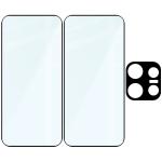 Set protectie 3in1 Bizon Glass Edge Pack, 2 folii sticla ecran + 1 folie sticla camera foto, compatibil cu Oppo Reno 16 Pro, Negru 7 - lerato.ro