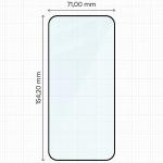 Set protectie 3in1 Bizon Glass Edge Pack, 2 folii sticla ecran + 1 folie sticla camera foto, compatibil cu Oppo Reno 16 F / 16 FS, Negru 3 - lerato.ro