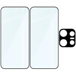 Set protectie 3in1 Bizon Glass Edge Pack, 2 folii sticla ecran + 1 folie sticla camera foto, compatibil cu Oppo Reno 16 F / 16 FS, Negru 7 - lerato.ro