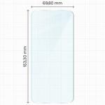 Set protectie 4in1 Bizon Glass Clear Pack, 3 folii sticla ecran + 1 folie sticla camera foto, compatibil cu Oppo Reno 16 F / 16 FS, Transparent 3 - lerato.ro