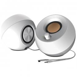 Boxe PC Creative Pebble 2.0, 4.4W, 86dB, Jack 3.5mm, AUX, USB-A, Alb