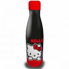Cani si sticle cadou, Sticla apa pentru copii Coriex Hello Kitty, Otel inoxidabil, 500ml, Negru, lerato.ro