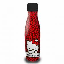 Cani si sticle cadou, Sticla apa pentru copii Coriex Hello Kitty, Otel inoxidabil, 500ml, Rosu, lerato.ro