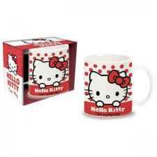 Cani si sticle cadou, Cana Coriex Hello Kitty, Ceramica, 300ml, Alb, lerato.ro