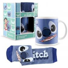 Cani si sticle cadou, Set cadou Coriex Stitch, Cana ceramica si sosete universale, 340ml, Graphics, lerato.ro