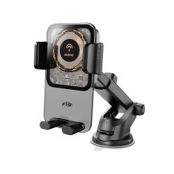 Suport auto Dudao F19, Dashboard / Windshield / Air Vent Mount, Incarcare Wireless 15W, Negru