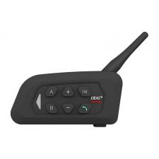 Interfoane moto, Interfon motocicleta EJEAS V4 Plus, Distanta de pana la 1500m, Pana la 4 dispozitive, Bluetooth 5.1, 750mAh, Autonomie 16h, IP65, Negru, lerato.ro