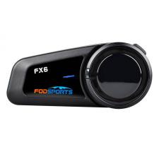 Interfoane moto, Intercom motocicleta Fodsports FX6, 6 utilizatori, Bluetooth 5.0, IP65, Negru, lerato.ro